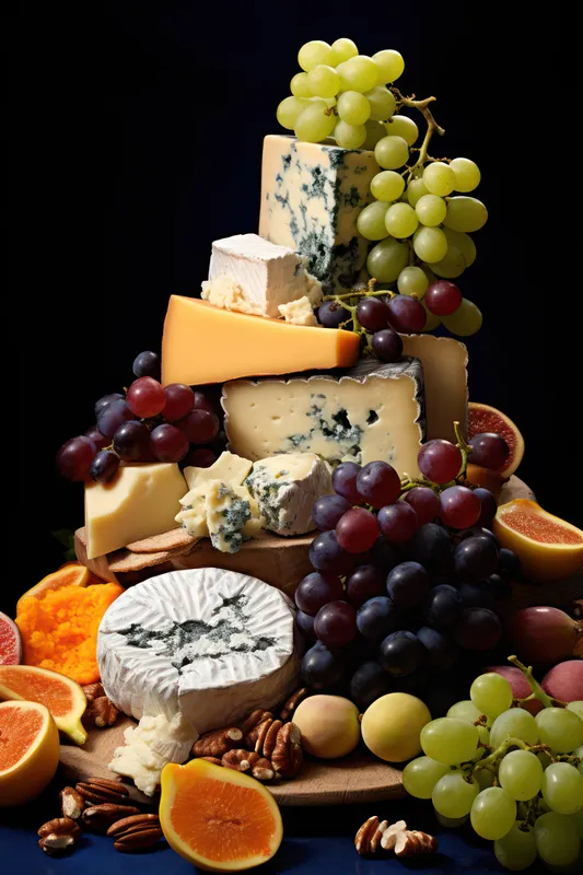 Закуска, мягкий, кусочек, здоровый, сыр, фрукт, французский, голубой, доска, еда, камамбер, бри, вкусный, молочный, различные, ломтик, свежий, фон, разные, гурман, еда, виноград, пармезан, ассорти