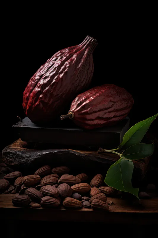 Объект, продукт, фон, фрукт, зерно, разрез, вкус, листья, тропический, зеленый, стручок, растение, желтый, красный, здоровый, натуральный, горький, порошок, дерево, экзотический, фон, темный…