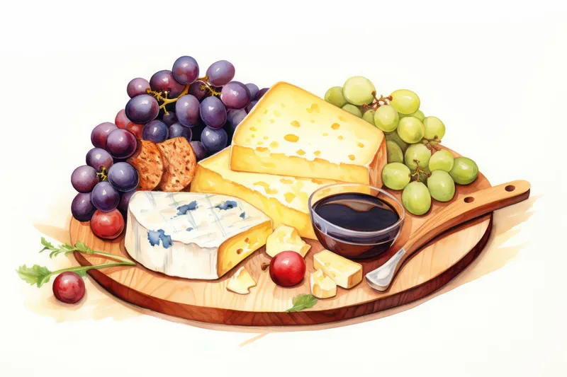 Молочный, гурман, камамбер, доска, еда, виноград, бри, закуска, ломтик, сыр, закуска, французский, синий, еда, деревянный, фон, вкусный, здоровый, деликатес