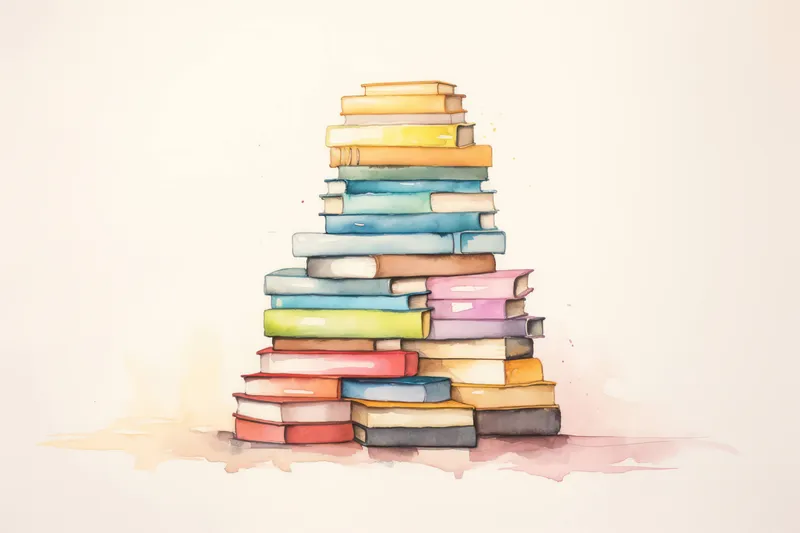 Стопка книг на фоне
