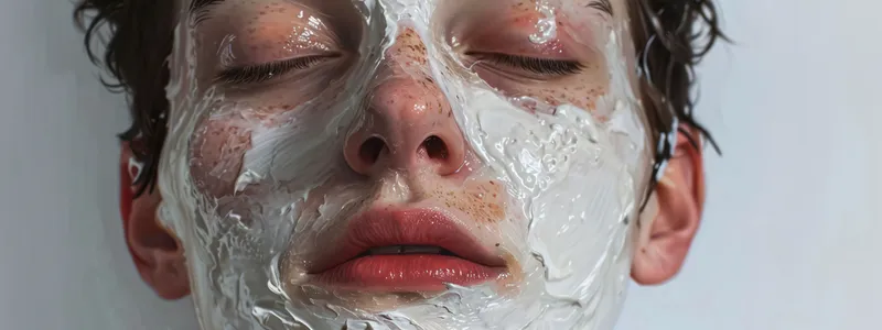 Чистый цвет лица: молодая женщина со свежей, здоровой кожей наслаждается расслабляющим уходом с маской для лица в роскошном спа-салоне, нанося натуральную глиняную косметику на лицо