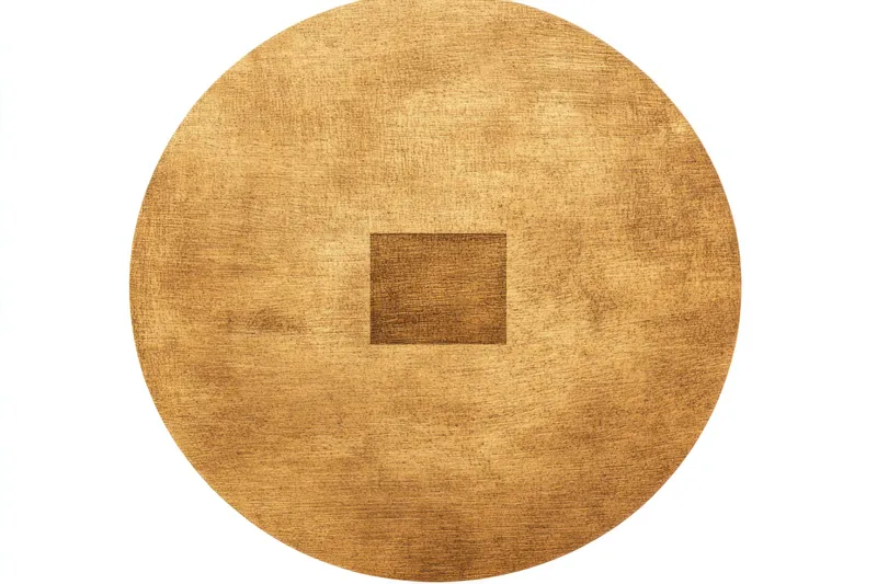 Эта абстрактная золотая текстура с выступающим центральным квадратом создает роскошный фон