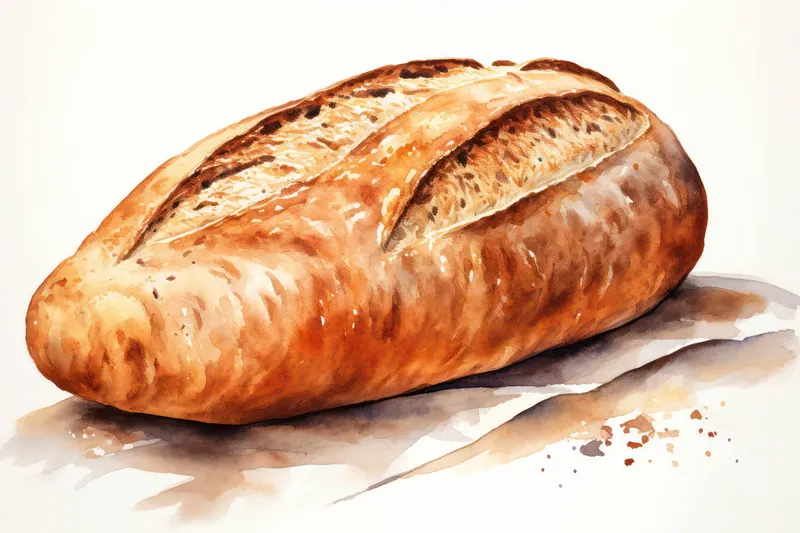 Натуральная органическая мука, пшеница, домашний коричневый завтрак, буханка, зерно, корочка, белый хлеб, традиционный крупный план, багет, цельный, полезный фон, вкусный свежий, пекарня, выпечка
