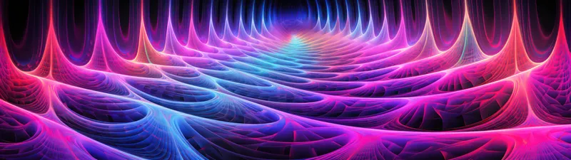 Абстрактный 3D-рендер с изогнутыми линиями и волнами