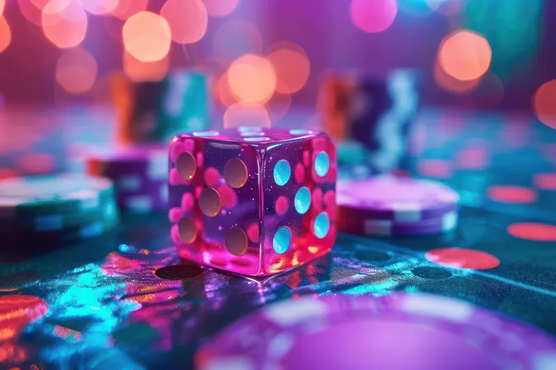 Удача азартного игрока: красная фишка победителя на игровом столе казино