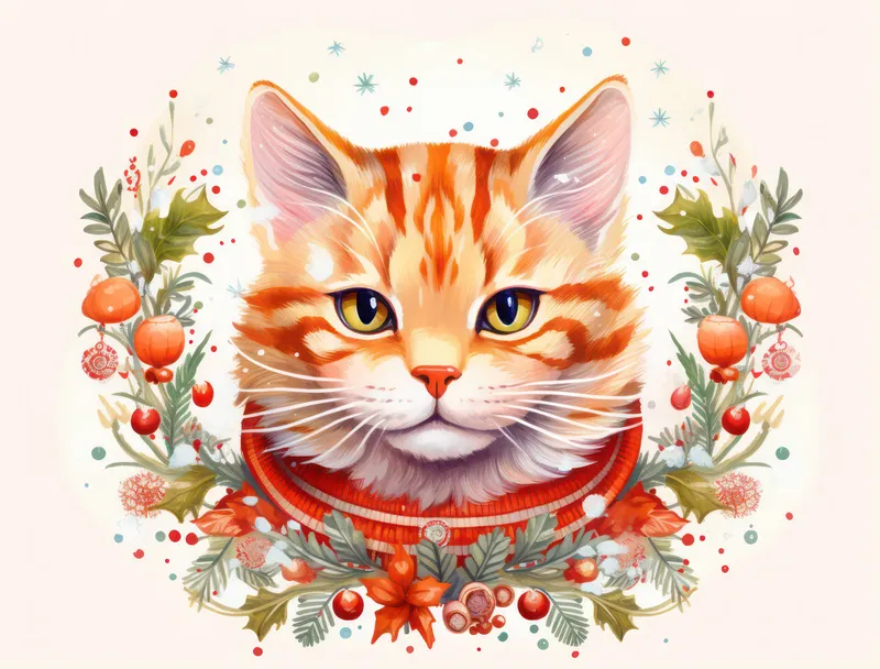 Забавная иллюстрация, природа, домашний фон, красивый, нарисованный портрет, мех, котенок, акварель, восхитительное животное, милая мордочка, оранжевый, искусство, домашнее животное, фон, набросок…