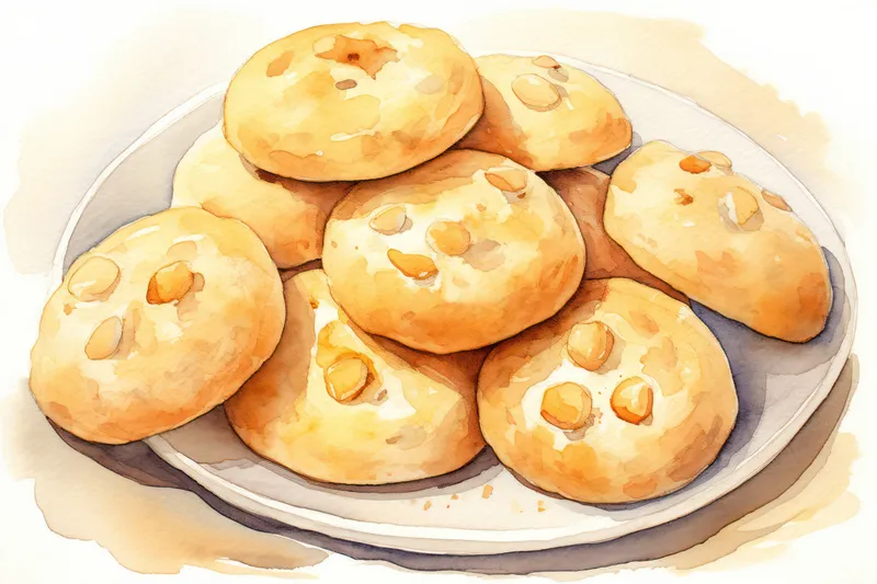 Выпечка и десерты на белом фоне