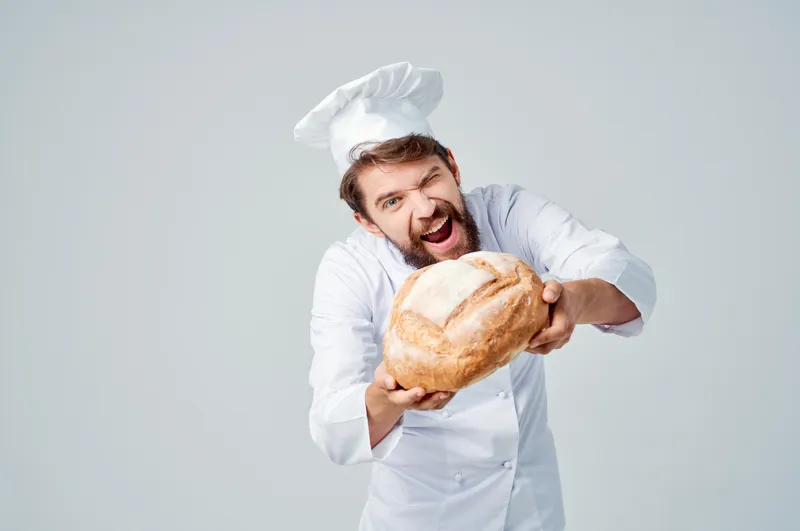 Услуги пекарни и ресторана на изолированном фоне