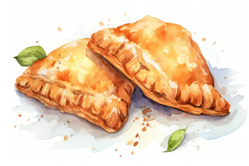 Закуска, эмпанадас, фон, традиционное, тесто, приготовленное, мясо, еда, обед, выпечка, испанская, еда, ужин, свежий, запеченный, фаршированный, домашний, фон, жареный, вкусный, кухня, гурман…