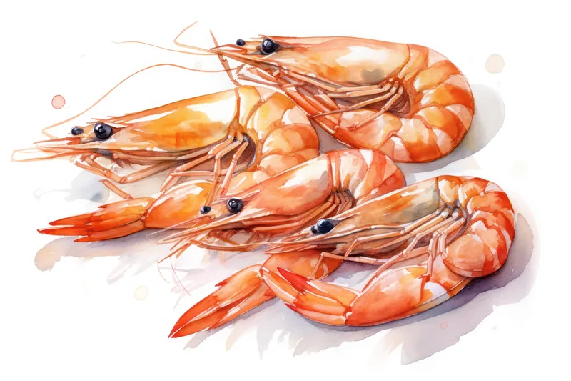 Гурманская морская креветка, морепродукты на тарелке, здоровое блюдо, еда, кухня, приготовленная красная, крупный план, вкусная, свежая креветка, закуска, фон, вкусный, моллюск, ракообразное…