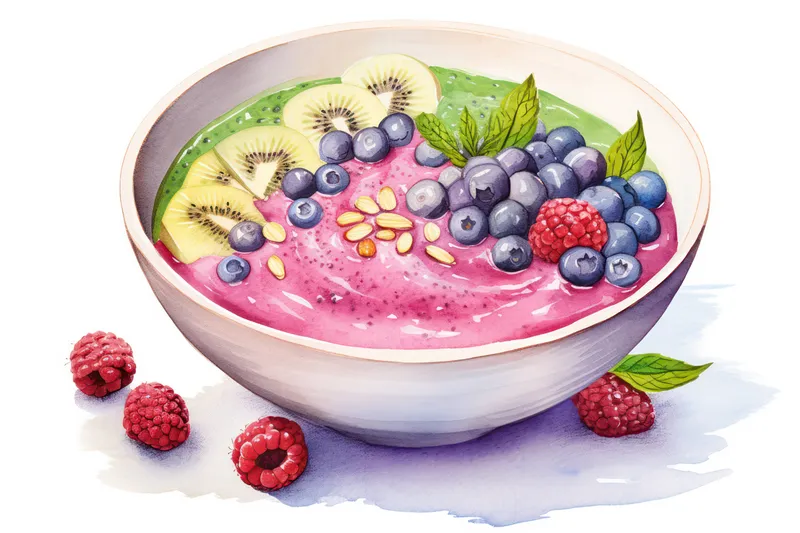 Фон, вкусная еда, органическая миска, завтрак, смузи, малина, веган, детокс, здоровый, вегетарианский, фон, банан, еда, красный йогурт, питание, фрукты, ягода, десерт, свежий, диета, ингредиент