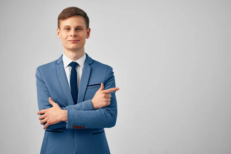 Деловые люди, руководитель, успех, кадр обрезан