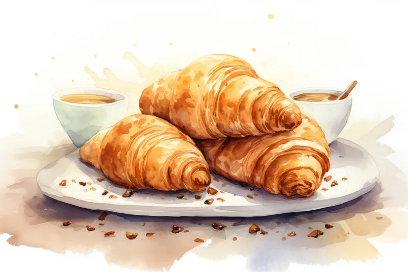 Чашка, закуска, завтрак, еда, фон, выпечка, сладкое, кафе, еда, напиток, свежесть, круассан, выпечка, французский, вкусный, утро, рулет, пекарня, кухня, хлеб, десерт