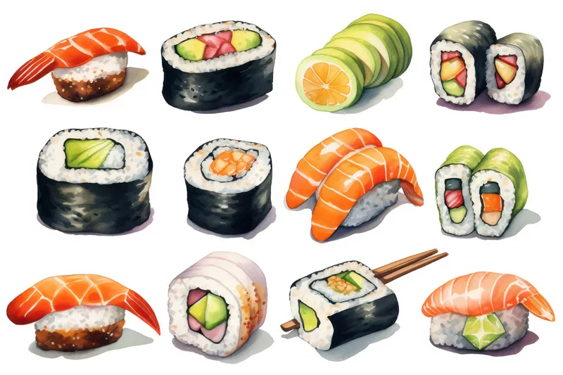 Здоровые морепродукты, рыба, фон, японский, вкусный, традиционный, тунец, лосось, суши, Япония, морские водоросли, еда, сырое блюдо, сашими, ужин, маки, азиатский ролл, свежий, креветки, рис, набор