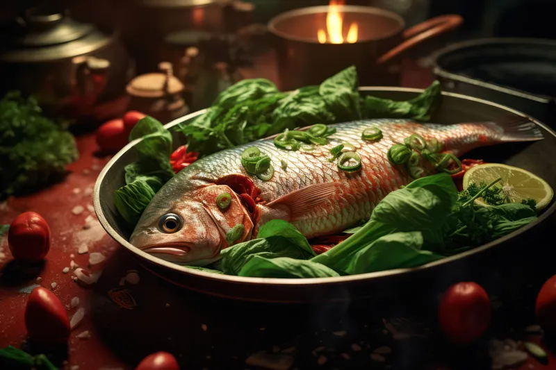 Перец, свежесть, вкусный, сырой, стол, диета, рыба, кухня, питание, свежий, фон, обед, лимон, готовить, крупный план, гурман, еда, вкусный, здоровый, морепродукты, фон, еда, ингредиент, ужин