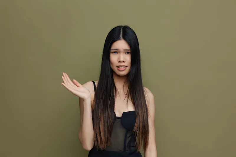 Элегантность, женщина, японка, зелёный, волосы, девушка, привлекательная, милая, косметика, мода, салон, женственность, азиатка, длинные, лицо, красота, волосы, волосы, кореянка, портрет, чёрный…