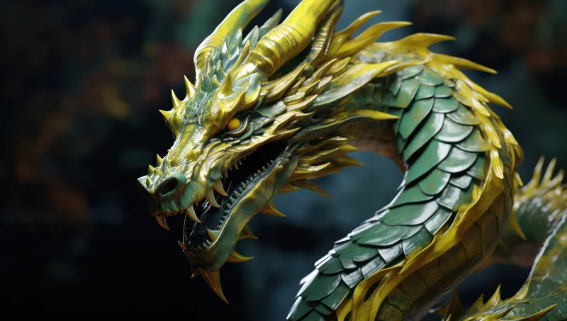 Восточная культура, дизайн, скульптура, дракон, китайская голова, декоративная статуя, религия, Китай, древняя традиция, азиатский, Азия, фон, животное, фэнтези