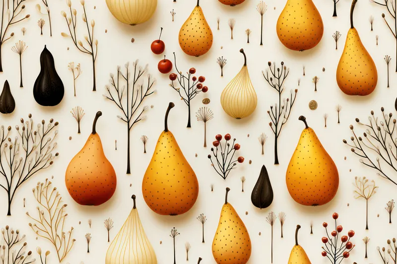 Восторг природы: причудливый летний сад — бесшовный узор для обоев в современном текстильном дизайне
