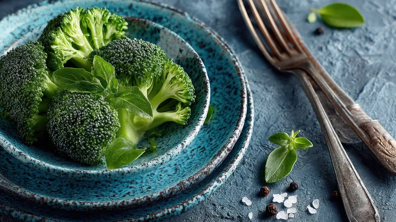 Студийная сцена с естественным светом, спокойная кухонная атмосфера, здоровое питание, простая сервировка и ремесленная посуда, приглашающие к осознанному, сбалансированному питанию и неспешному…
