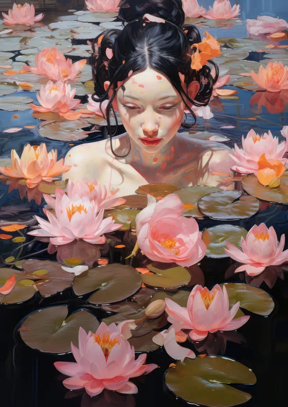 Водный цветок лотоса, зеленый цветок, природа, пруд, флора, озеро, лилия, растение, розовый лепесток, лист, летняя красота, кувшинка, сад, фон, цветение