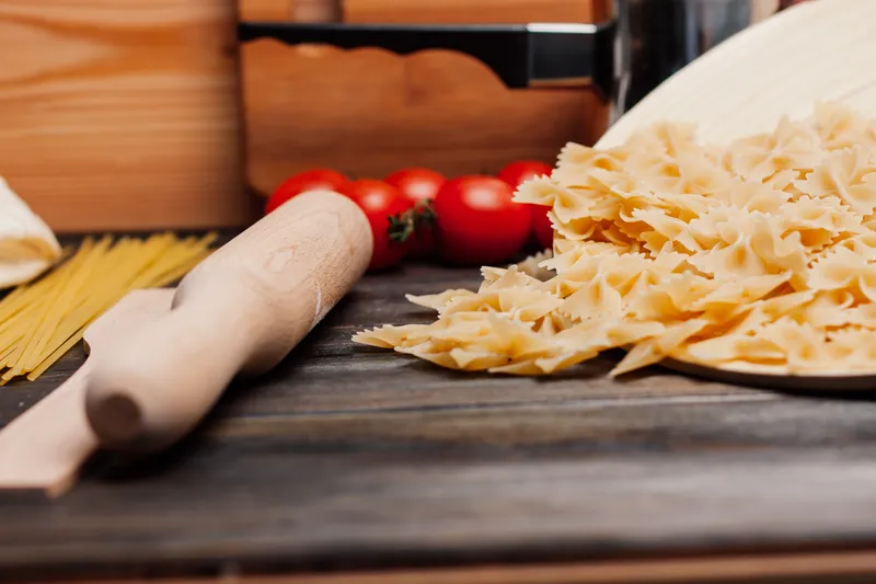 Паста с помидорами черри, домашняя кулинария, еда, итальянская кухня