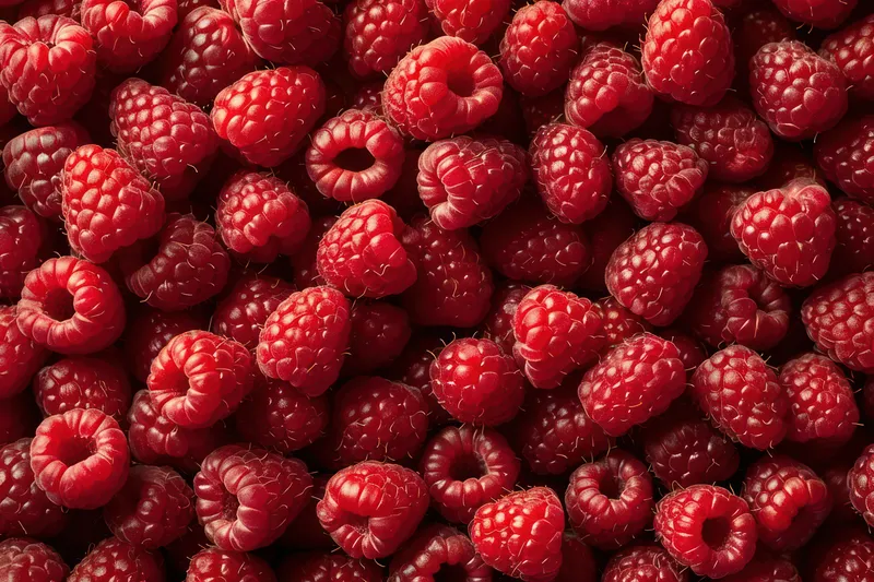 Малиновое наслаждение: взрыв сочных спелых ягод в свежем, полезном и вкусном фруктовом салате