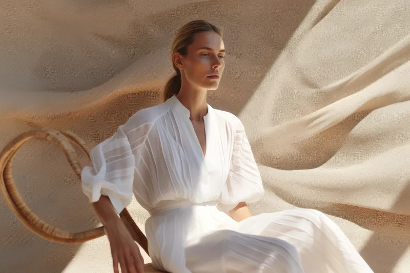 Гламурная леди в стиле Vogue: элегантность и свобода, портрет красивой модели с романтической прической
