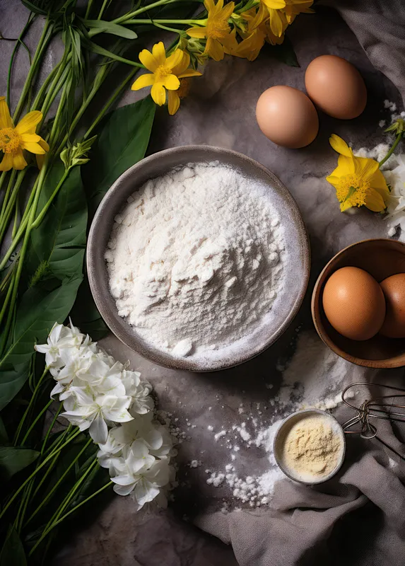Процесс приготовления выпечки на кухне