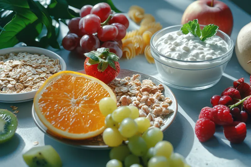 Сладкие полезные лакомства: свежая смесь красной клубники, апельсина и вкусной малины в деревянной миске на белом фоне