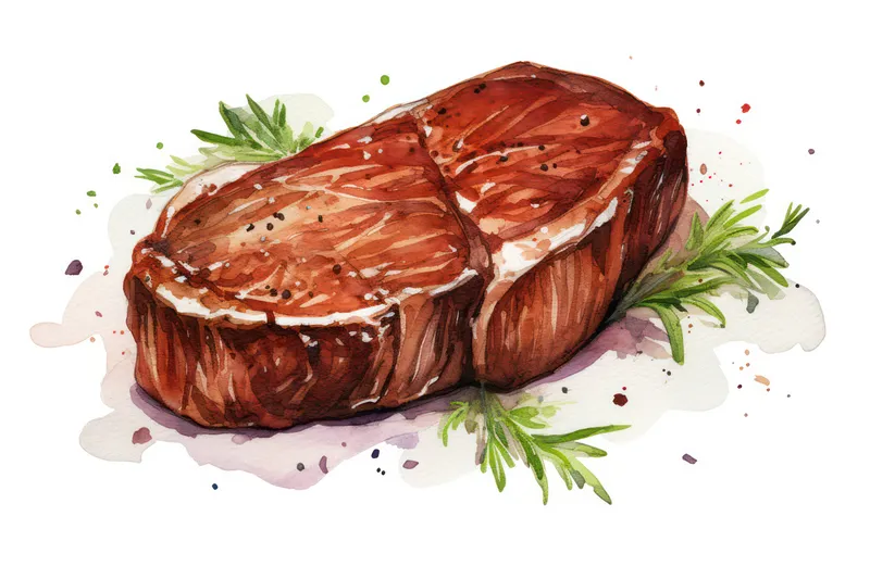 Филе, перец, фон, стейк, деревянный, средней прожарки, говядина, мясо, свежий, розмарин, вырезка, красный, еда, белок, сырой, редкий, бифштекс, доска, гриль, ужин