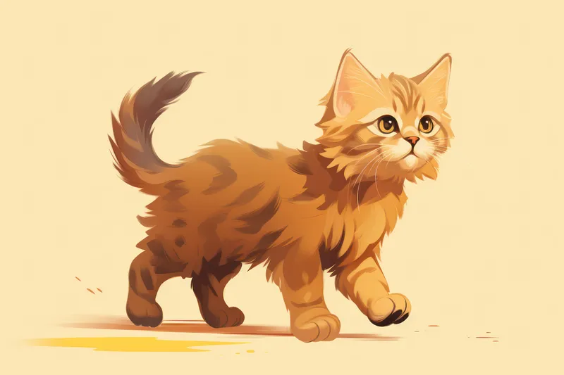 Милый белый котенок с игривыми глазами, сидящий на красном фоне