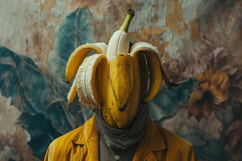 Ярко-желтые бананы: восхитительно сладкая, спелая гроздь органических тропических фруктов на минималистичном темном фоне