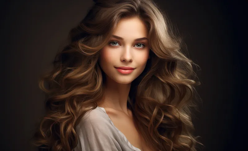 Женщина с сияющей кожей и макияжем