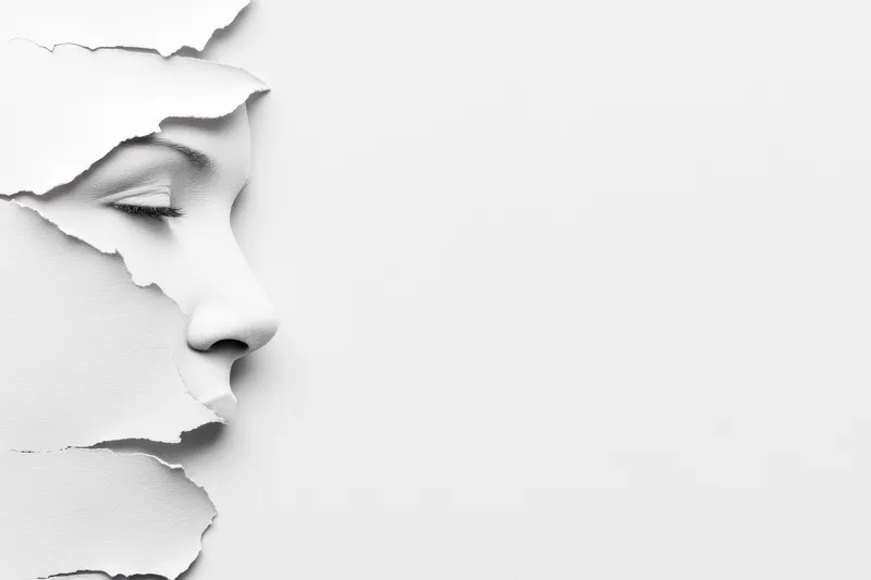 Студийная эстетика с мягким светом и тихим настроением, с акцентом на негативное пространство