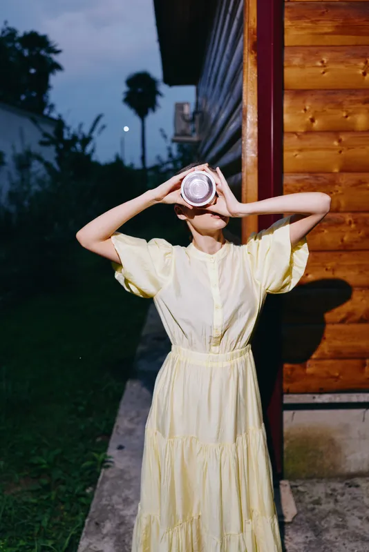 woman drink jar dress authenticity inclusivity