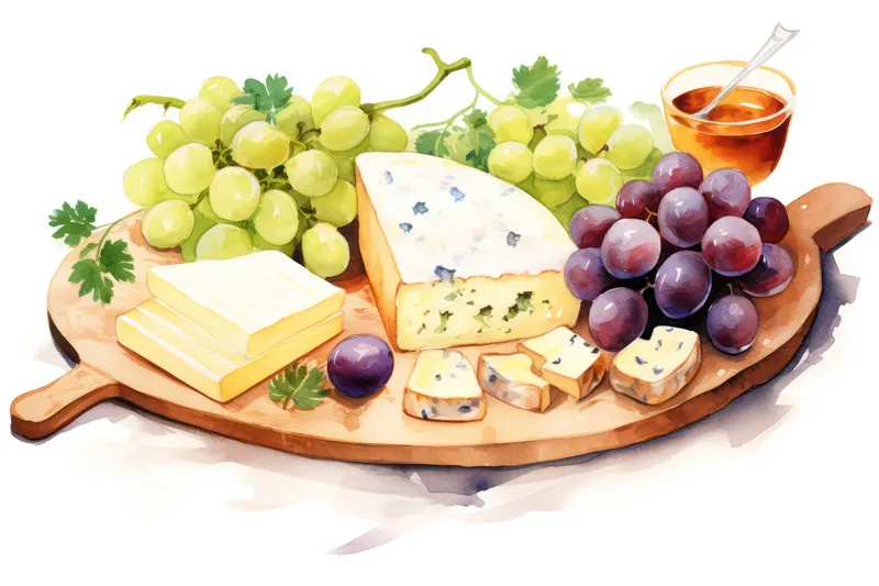 Сыр, молочный продукт, вкусный, свежий, французский, ломтик, здоровый, итальянский, деревенский, закуска, аперитив, гурман, виноград, доска, бри, фрукт, голубой, еда, фон, кусок, еда