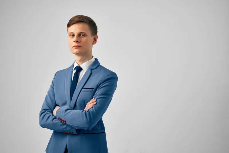 Деловой мужчина в костюме, менеджер, профессионал, мода, уверенность в себе