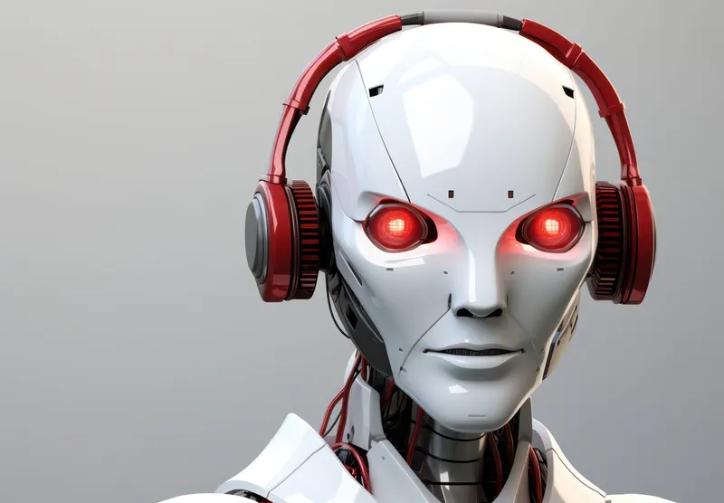 Android, ИИ, будущее, автоматизация, голова, цифровой, интеллект, робот, концепция, бионическая, женщина, кибер, компьютер, кибернетический, иллюстрация, технология, белый, лицо, киборг…