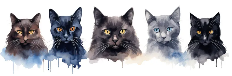 Абстрактный домашний портрет, кошка, дизайн, рисунок, текстура, домашние животные, иллюстрация, котёнок, милый фон, забавное искусство, принт, животное, рука, акварель, набросок, лицо, белый
