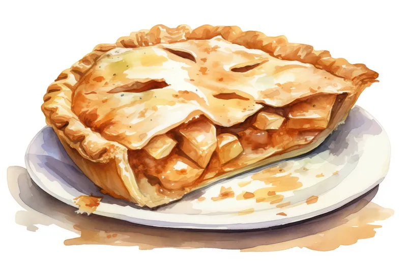 Выпечка, сладкий, приготовленный, фрукт, корка, пирог, белый фон, свежая закуска, еда, вкусный, золотистый, выпечка, яблочный, вкусный, фон, тарелка, десерт, домашний