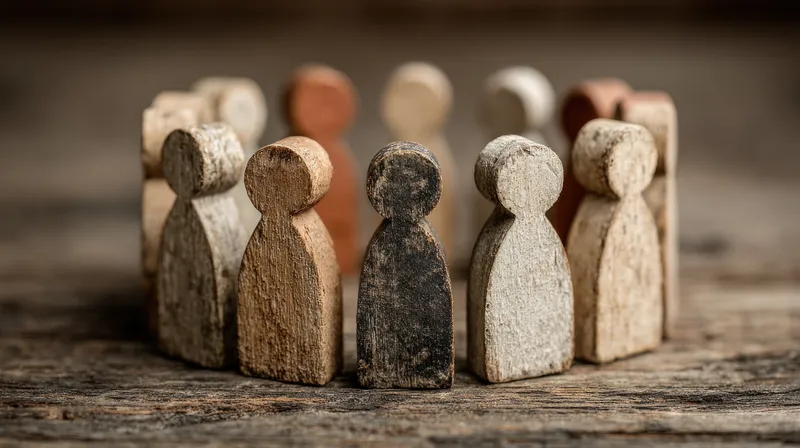 Мягкое, землистое освещение подчеркивает органическую текстуру и качество ручной работы, передавая тепло, сотрудничество и инклюзивную командную работу в тихом, созерцательном настроении