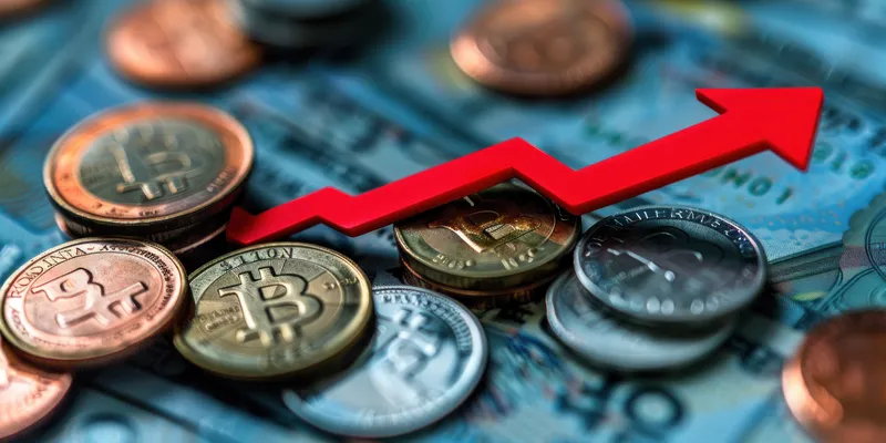 Прогнозы цен на криптовалюты для популярных цифровых валют в 2018 году на цифровом экране