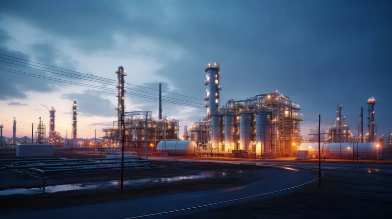Химический, нефть, нефтехимический, производство, окружающая среда, энергия, башня, промышленность, дистилляция, ночь, газ, нефтеперерабатывающий завод, фабрика, технология, трубопровод…