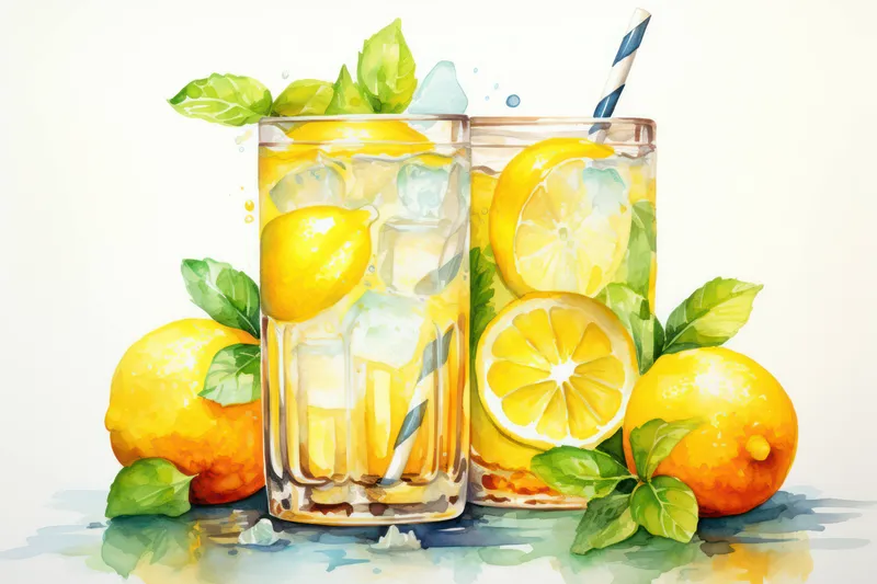 Прохладный коктейль, вода, фрукты, свежесть, фон, свежесть, напиток, освежение, долька, сладкий лимонад, летний сок, напиток, мята, лед, лимон