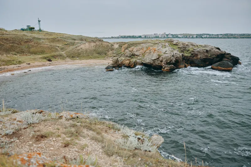 Пейзаж природы, море, образ жизни, пасмурная погода