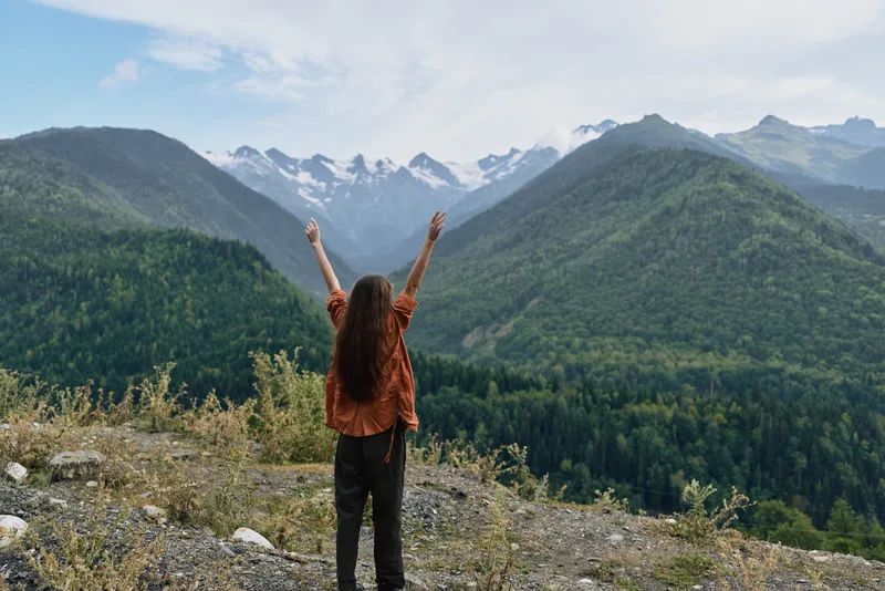 person mountains nature authenticity inclusivity