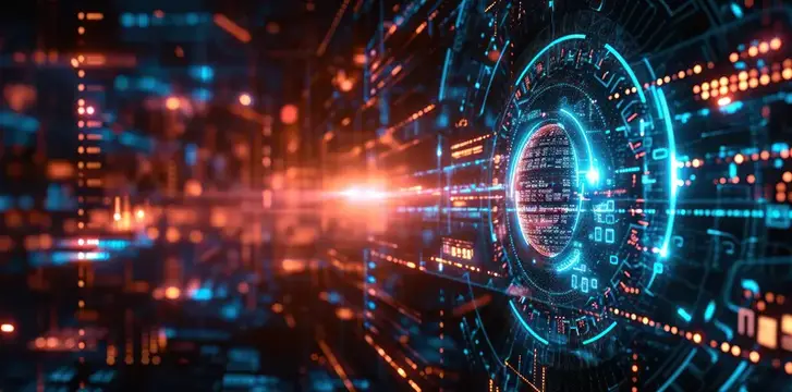 Абстрактное цифровое киберпространство: футуристическая сеть информации и коммуникации