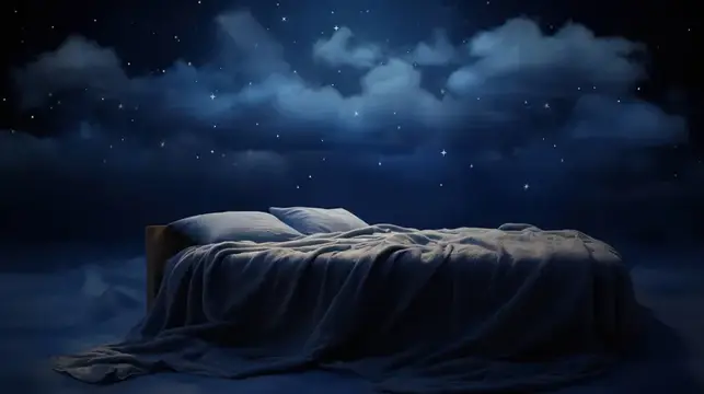 Мужчина, дом, фон, человек, ночное небо, мужчина, подавленный, свет, голубая кровать, комната, кошмар, лежа, темнота, бессонница, сон, спальня