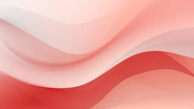 Абстрактный фон с плавными красными и розовыми волнами