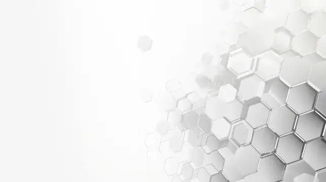 Абстрактный 3D-фон с объёмными серыми шестиугольниками
